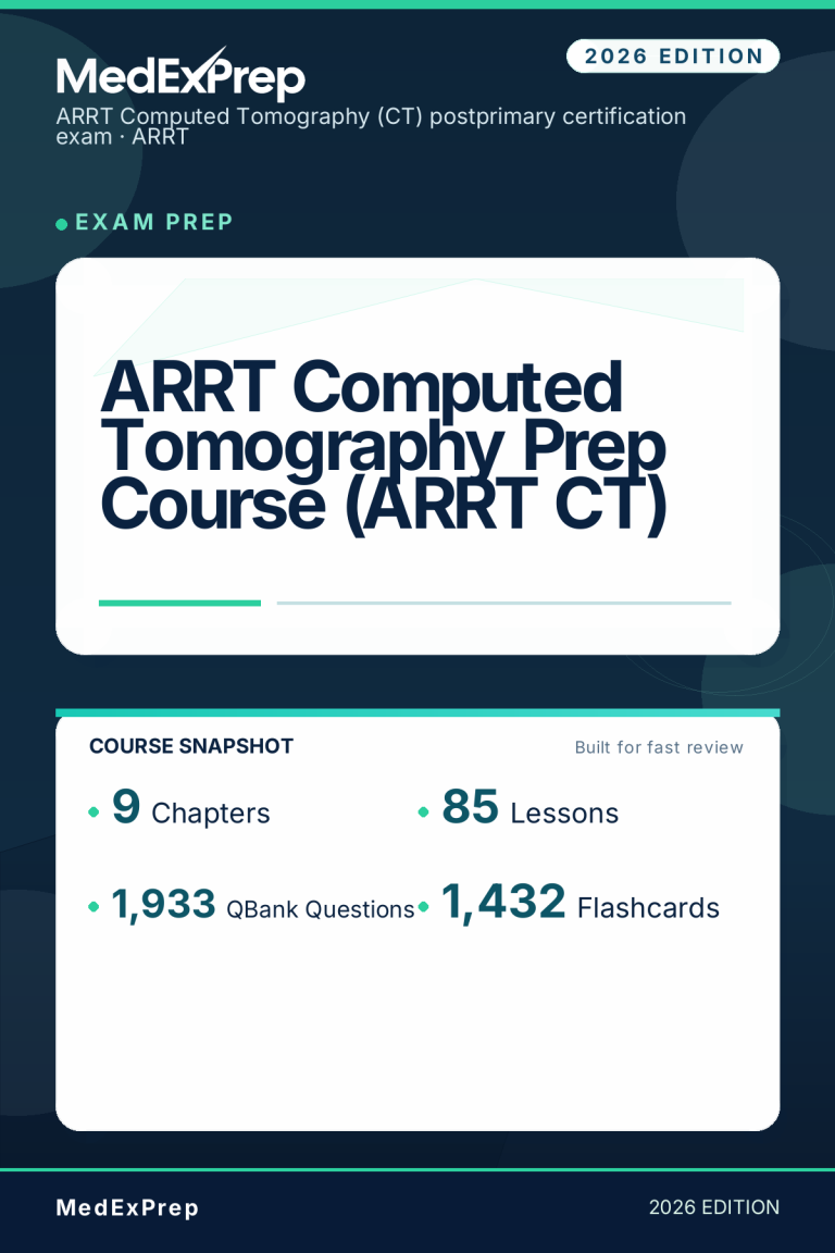 ARRT Computed Tomography Prep Course (ARRT CT)