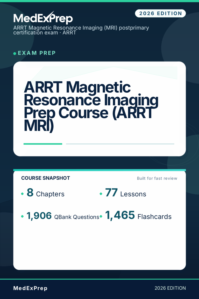 ARRT Magnetic Resonance Imaging Prep Course (ARRT MRI)