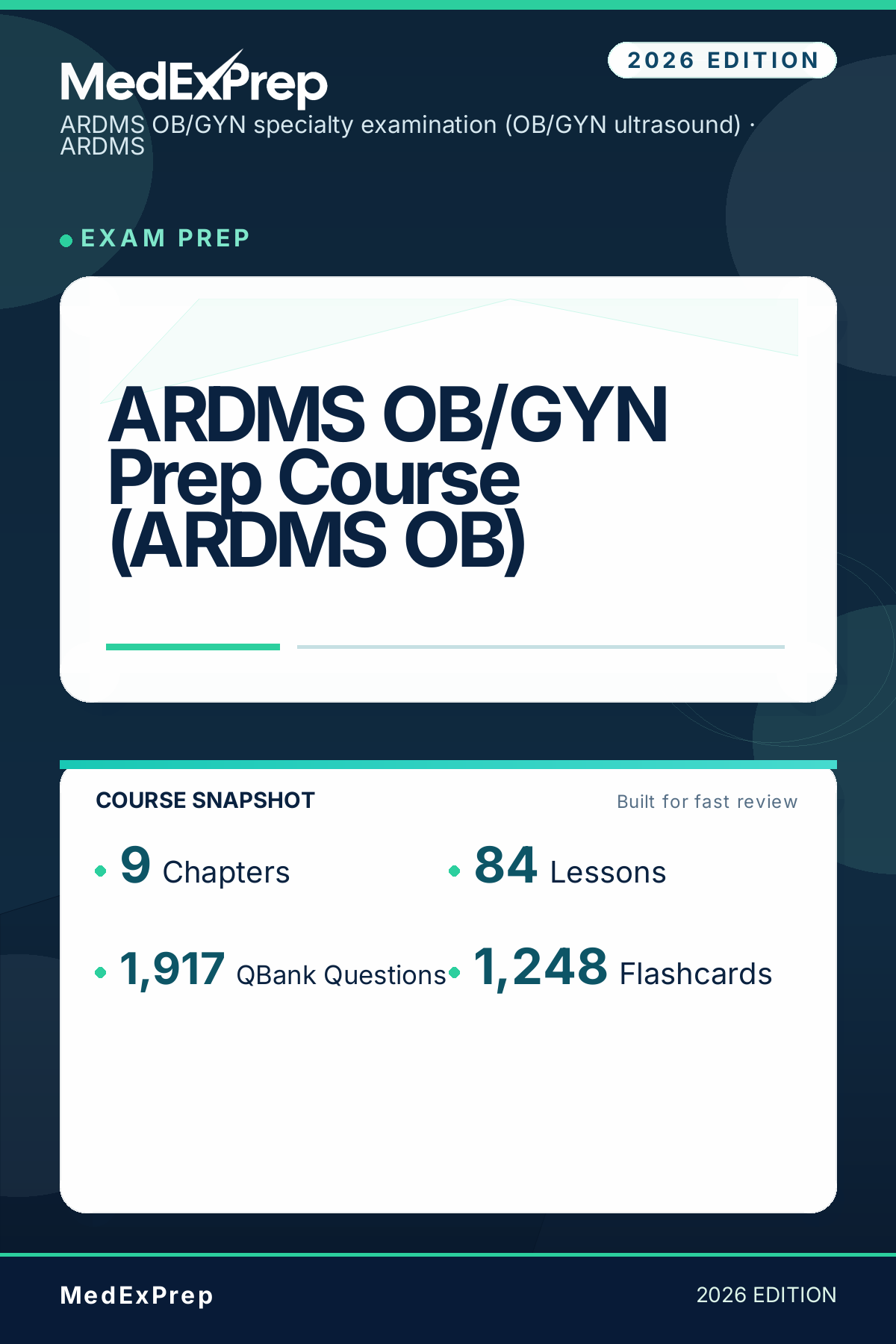 ARDMS OB/GYN Prep Course (ARDMS OB)