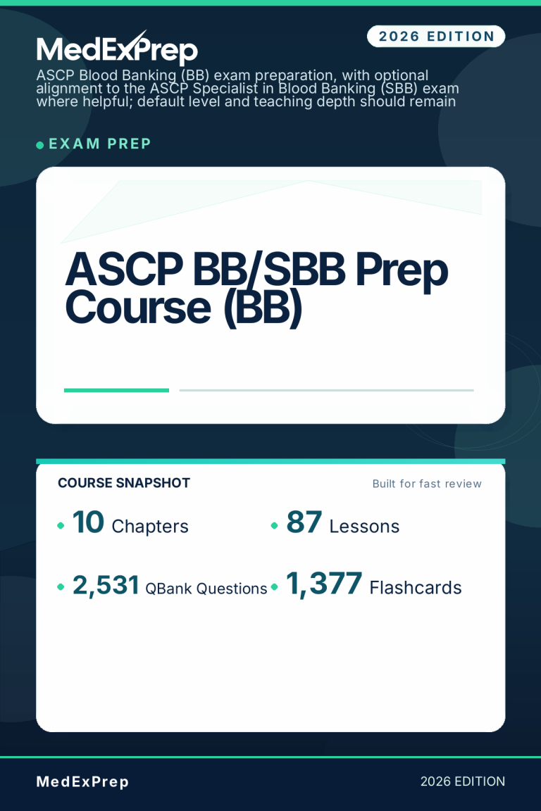 ASCP BB/SBB Prep Course (BB)