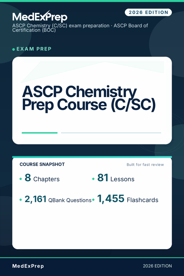 ASCP Chemistry Prep Course (C/SC)