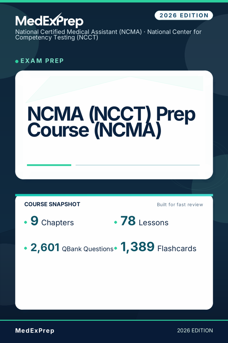 NCMA (NCCT) Prep Course (NCMA)