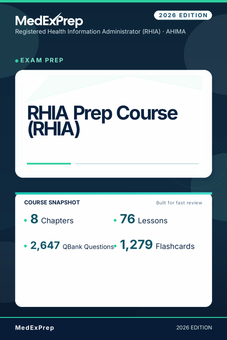 RHIA Prep Course (RHIA)